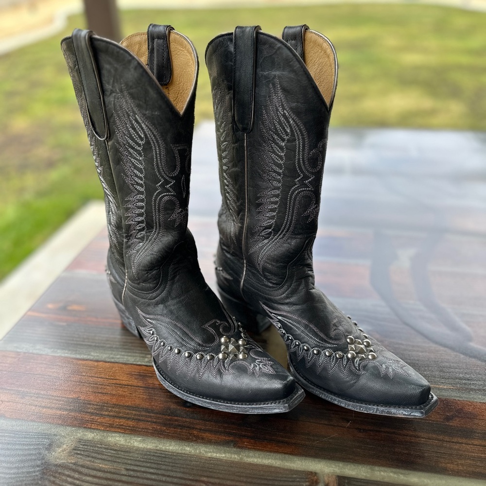 Black Western Cowboy Boots